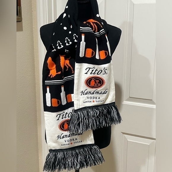 Titos Vodka Austin Texas Heavyweight Neck Scarf 7”X 72” - Picture 1 of 9